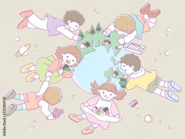 Obraz 未来の星をつくる子供たち