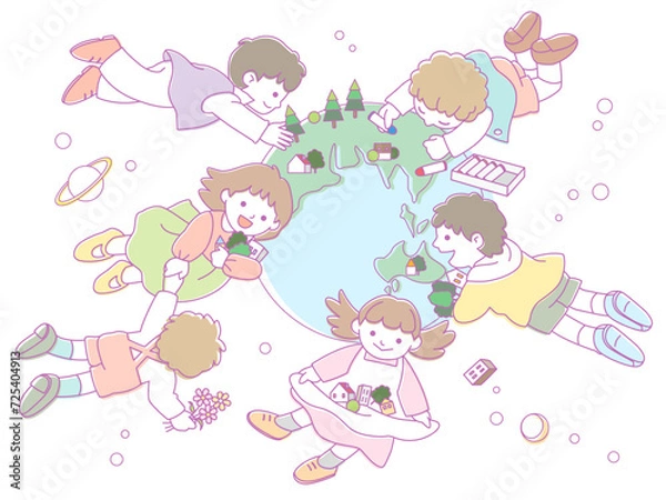 Obraz 未来の星をつくる子供たち