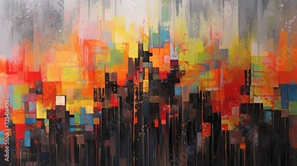 Fototapeta abstract color rainbow background LGBTQIA, ai