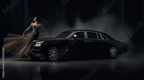 Fototapeta Beautiful Rolls Royce Wallpaper, Perfect for Desktop Wallpaper or Design your project
