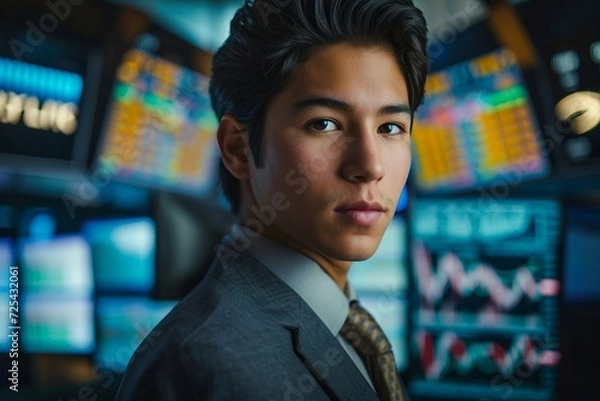 Fototapeta a man in a suit