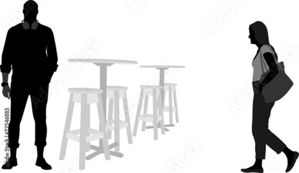 Obraz Coffee Shop Tables