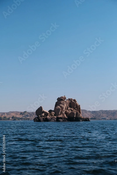 Obraz rocks in the Nile, Aswan