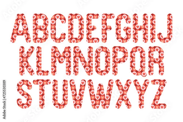 Fototapeta Versatile Collection of Love You Alphabet Letters for Various Uses