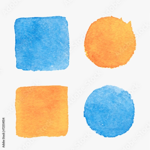 Obraz Watercolor design elements