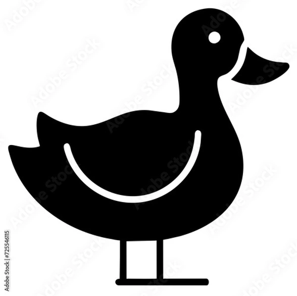 Fototapeta illustration of a duck