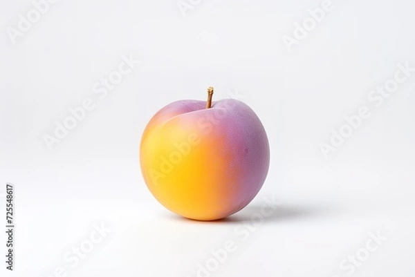 Fototapeta single apricot on a white background