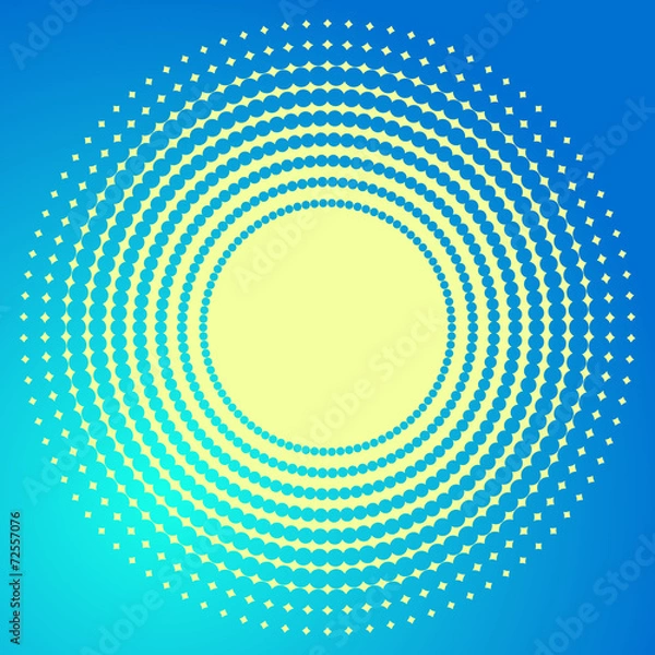 Obraz Sun halftone background