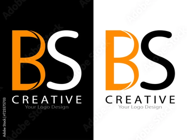 Obraz BKS monogram logo design
