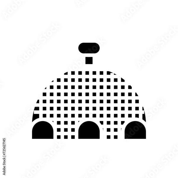 Obraz fish trap solid icon