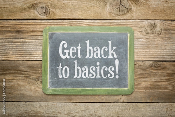 Obraz get back to basics