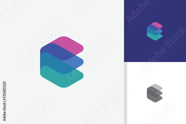 Obraz abstract hexagon logo icon vector template