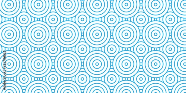 Obraz Modern diamond geometric waves spiral pattern and abstract circle wave lines. blue seamless tile stripe geomatics overlapping create retro square line backdrop pattern background. Overlapping Pattern.