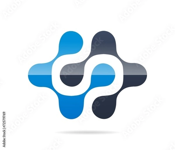 Obraz Vectors : abstract icon, circle, logo