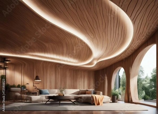 Obraz Decoração de sala Com estilo amadeirado