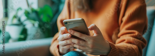 Fototapeta Caution with Phishing Messages - Recognizing and avoiding phishing messages that aim to steal personal information.