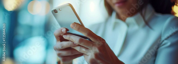 Fototapeta Caution with Phishing Messages - Recognizing and avoiding phishing messages that aim to steal personal information.