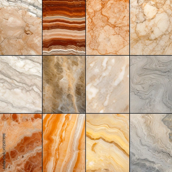Obraz Marble stones samples as background