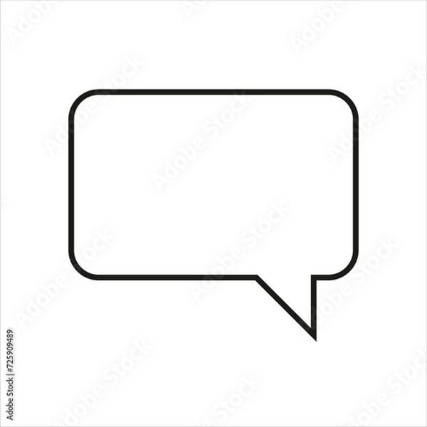 Obraz Free vector text message icon in white background.