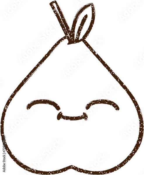 Fototapeta Fruit Charcoal Drawing