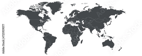 Obraz World map. Business style. Vector illustration,