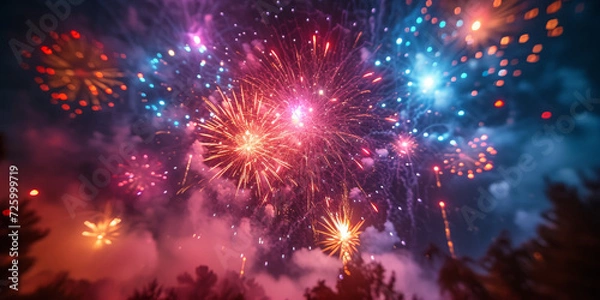 Fototapeta 4th of July fireworks