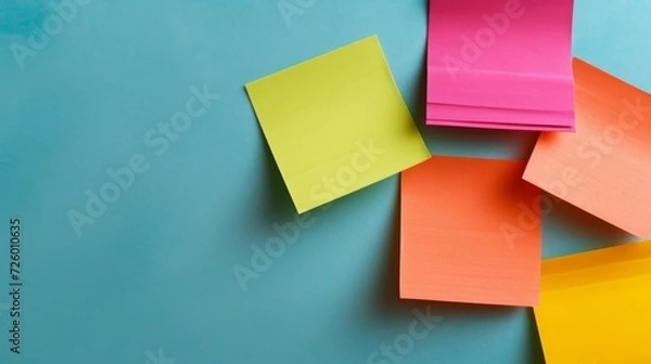 Fototapeta sticky note with nothing written generative ai