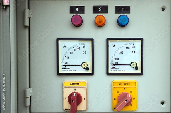 Fototapeta Electric meter control object