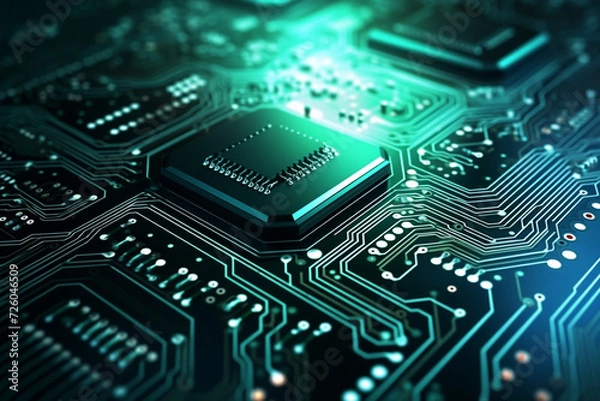 Fototapeta electronic circuit board