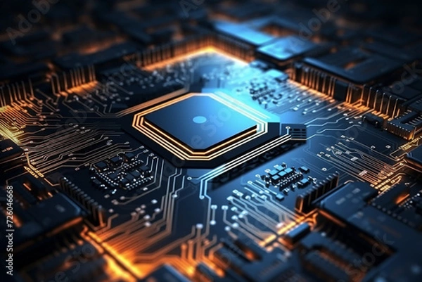 Fototapeta electronic circuit board