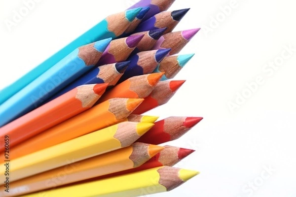 Obraz Bunte Mischung Farbstifte