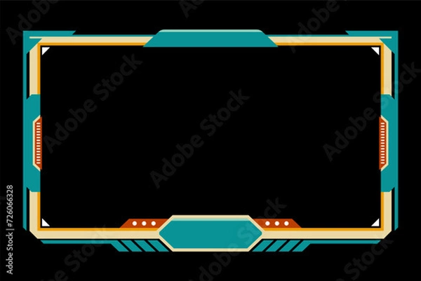 Obraz Modern twitch panel overlays for streamer and gamers