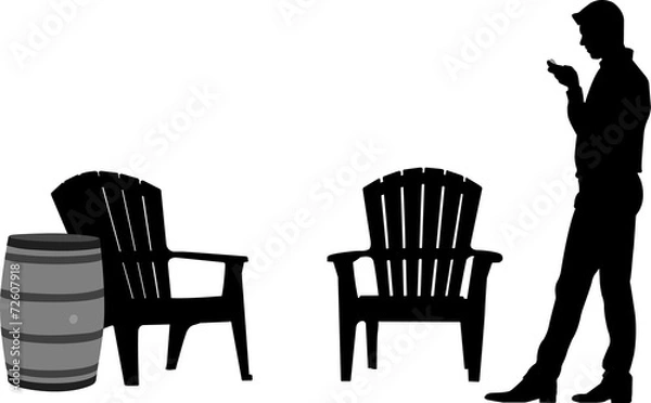 Obraz Backyard Texter