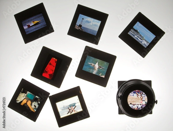 Fototapeta slides and loupe