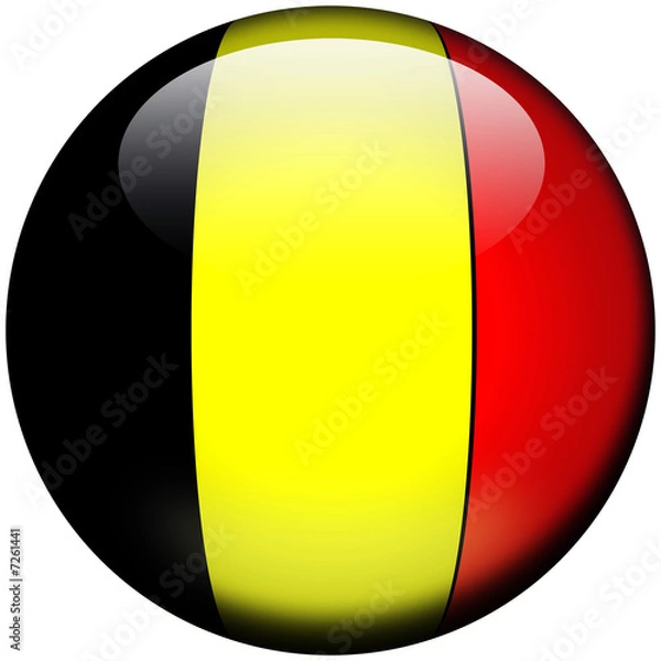Fototapeta Drapeau Belgique 3D