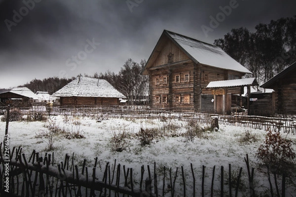Fototapeta old abandoned ghost town
