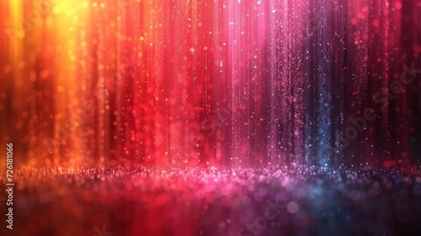 Obraz abstract background with bokeh defocused lights and rays of light - Generative AI