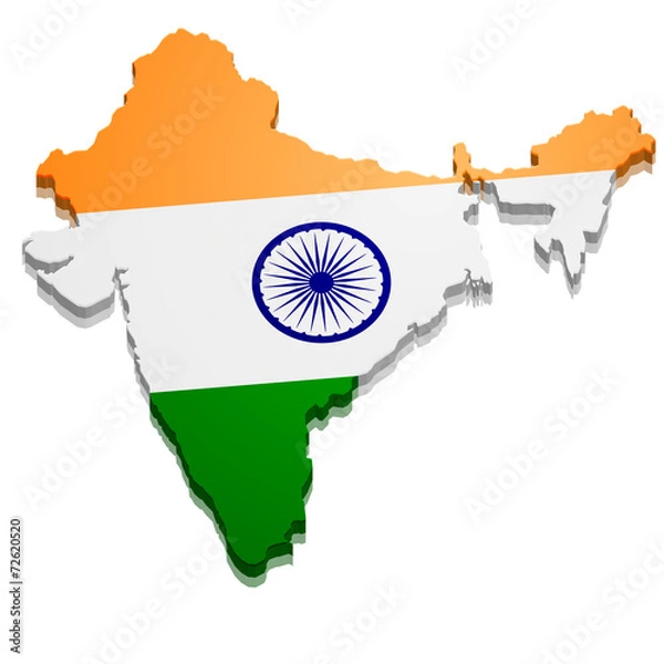 Fototapeta Map India