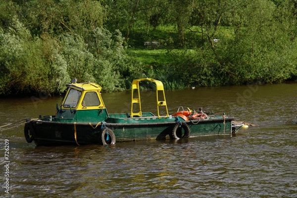 Fototapeta small working boat