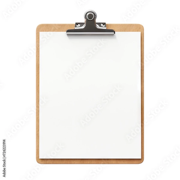 Fototapeta Blank clipboard cut out
