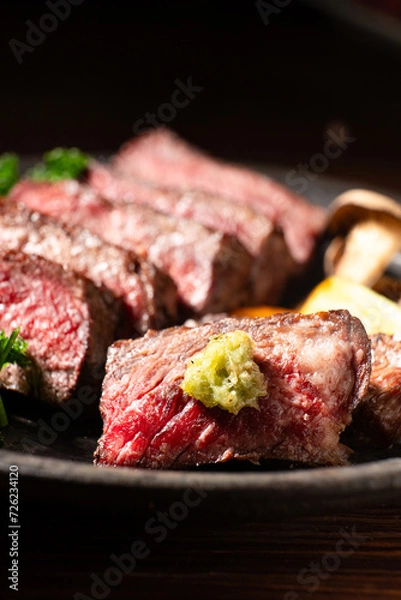 Obraz 美味しいステーキ