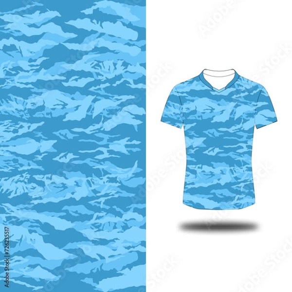 Fototapeta blue t shirt abstract pattern background