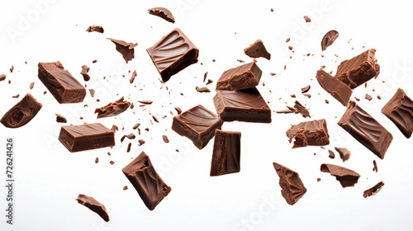 Fototapeta 砕けたチョコレートのかけら