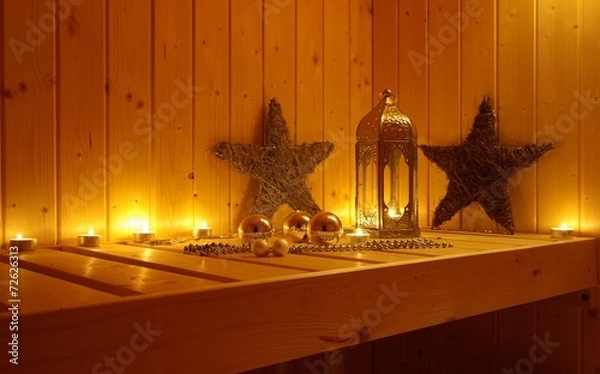 Obraz Sauna weihnachtlich