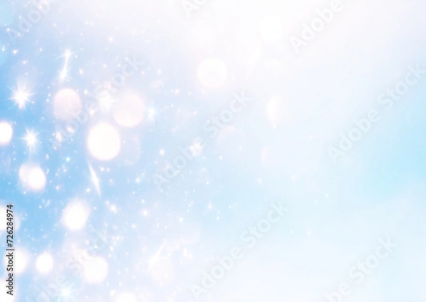 Fototapeta 水色の爽やかなキラキラ背景テクスチャ