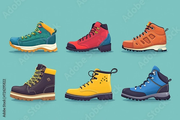 Fototapeta Proper Footwear: Wear appropriate footwear for different activities to provide support and reduce the risk of injury