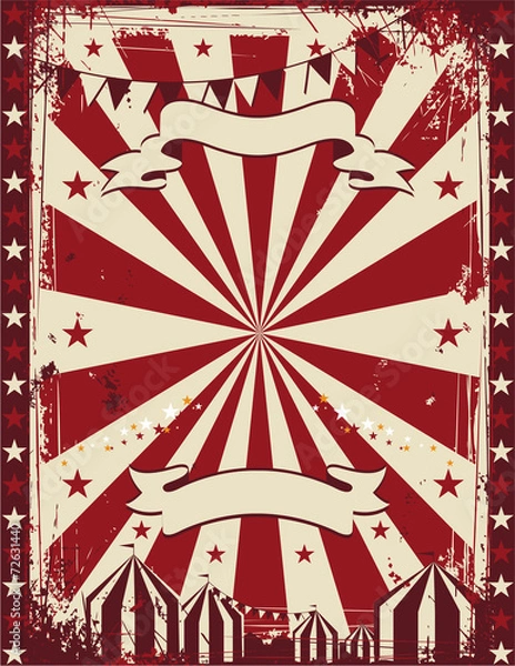 Obraz Vintage circus poster background advertising