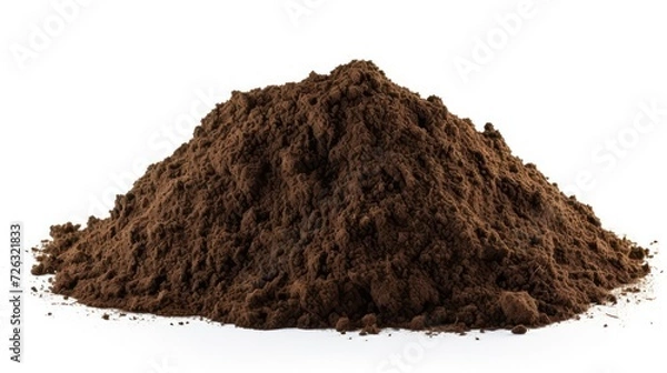 Fototapeta soil isolated on a white background