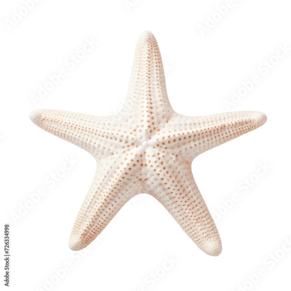 Obraz white starfish on transparent background
