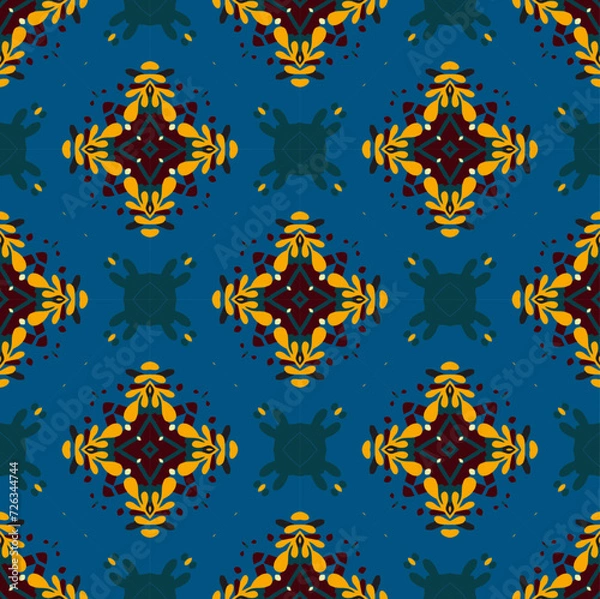 Obraz simple flower abstract batik chrismas pattern